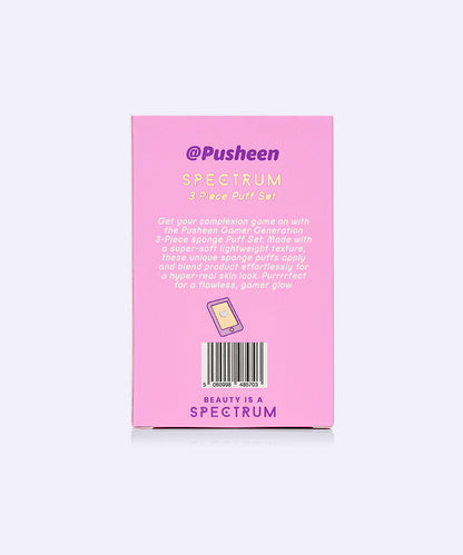 Gaming Pusheen 3-Piece Makeup Puffs Set
