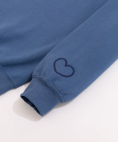 Pusheen Blue Embroidered Unisex Sweatshirt