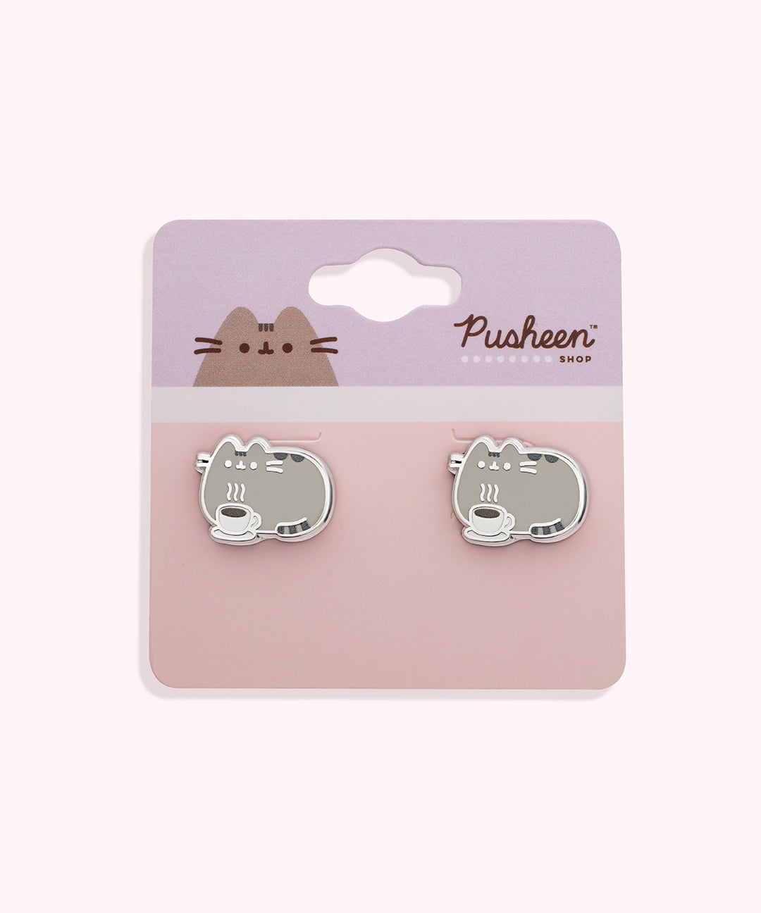 Pusheen Coffee Stud Earrings