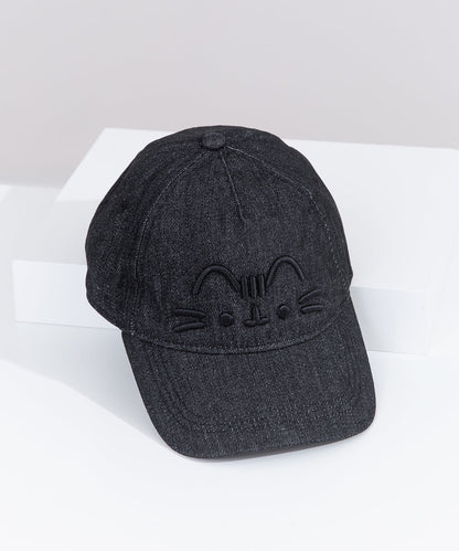 Pusheen Black Denim Cap