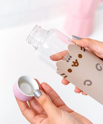 Pusheen Glass Water Bottle