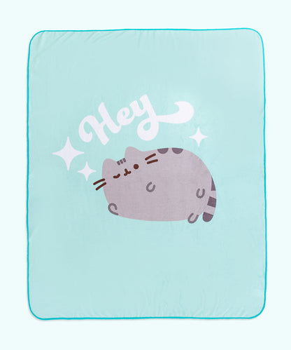 Pusheen Hey Throw Blanket